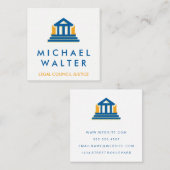 Juridische Raad | Procureur Vierkante Visitekaartje (Voorkant / Achterkant)