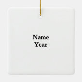 Juridische term kerstversiering keramisch ornament (Achterkant)