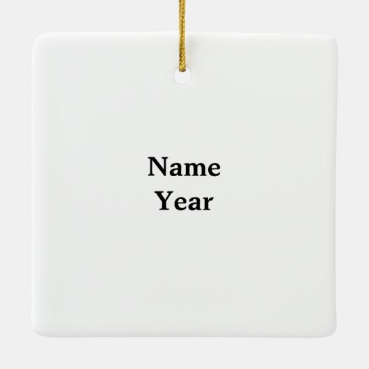 Juridische term kerstversiering keramisch ornament (Achterkant)