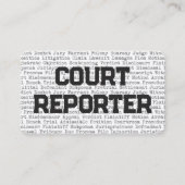 Juridische Woorden van het Hof Visitekaartje (Voorkant)