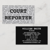 Juridische Woorden van het Hof Visitekaartje (Voorkant / Achterkant)