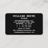 Juridische Woorden Visitekaartje van de advocaat (Achterkant)