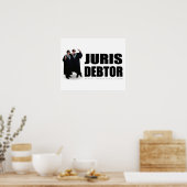 "Juris Debtor" Afdruk Poster (Keuken)