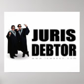 "Juris Debtor" Afdruk Poster (Voorkant)