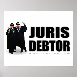 "Juris Debtor" Afdruk Poster