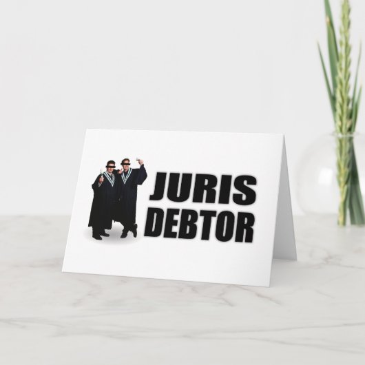 "Juris Debtor" Notecards Kaart (Voorkant)