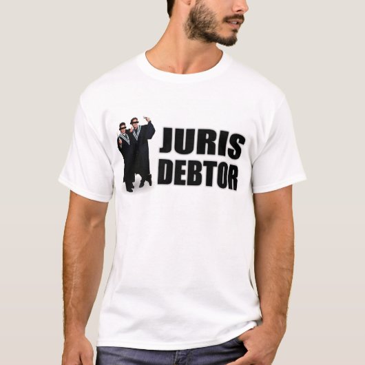 "Juris Debtor" T-Shirts & Apparel (Voorkant)