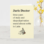 Juris Doctor - Grappig afstudeerder van de wet (le Kaart (Gele Bloem)