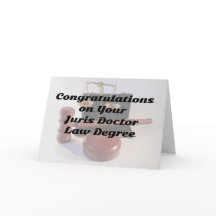 Juris Doctor Law Degree Gefeliciteerd Kaart