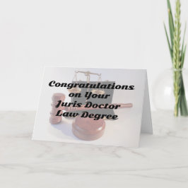 Juris Doctor Law Degree Gefeliciteerd Kaart