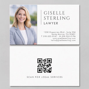 Jurist Foto QR Code Visitekaartje