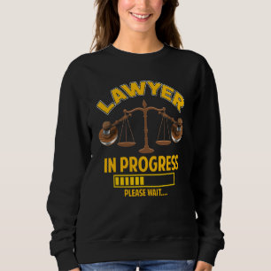 Jurist in wording toekomstige advocaat afgestudeer trui