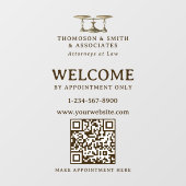 Jurist Juridisch Professionele Benoeming Alleen QR Raamsticker (Vel)