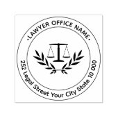 Jurist Juridische Schalen van Justitie aangepaste  Zelfinktende Stempel (Design)