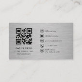 Jurist Metaal QR Code Visitekaartje (Voorkant)