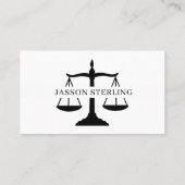 Jurist QR-code Briefpapier Bellen Visitekaartje (Achterkant)