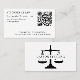 Jurist QR-code Briefpapier Bellen  Visitekaartje