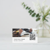 Jurist QR Code Logo Social Media Visitekaartje (Staand voorkant)