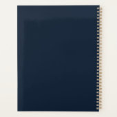 Jurist Rechtenstudie Afstudeercadeau Navy Gouden F Planner (Achterkant)
