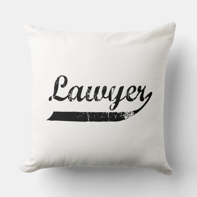 Jurist typografie kussen (Voorkant)