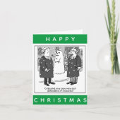 Juristen en een Snowman Happy Kerstmis Kaart (Voorkant)