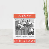 Juristen Funny Courtroom Cartoon Kerstmis Kaart (Voorkant)