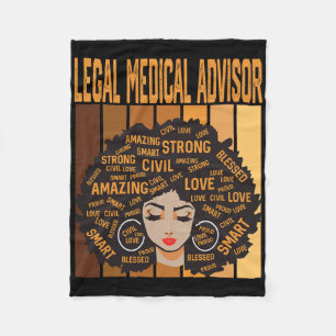 Juristisch Medisch Adviseur Krachtige Black Histor Fleece Deken