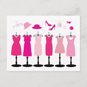 jurk-163552 PINKS-kleding voor pet kleding Briefkaart