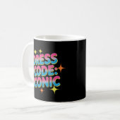Jurk Code: Iconische Vibrant Retro Koffiemok (Voorkant links)
