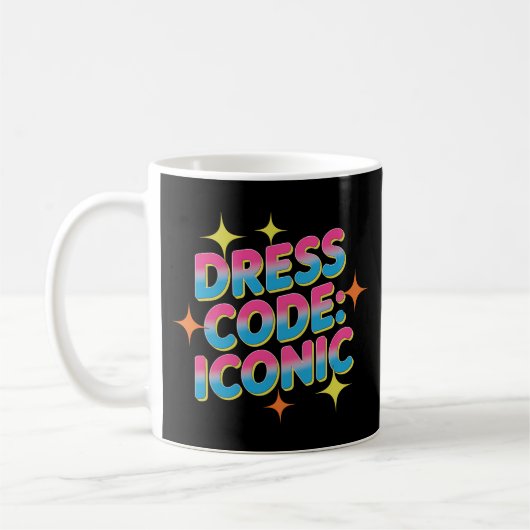 Jurk Code: Iconische Vibrant Retro Koffiemok (Links)