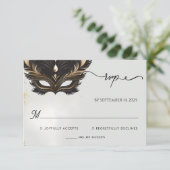 Jurk Code Prom Kostuum Maskerade Bal Bruiloft RSVP Kaartje (Staand voorkant)