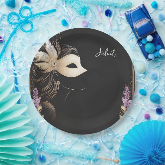 Jurk Code Prom Masquerade Ball Vrijgezellenfeest Papieren Bordje (Feest)