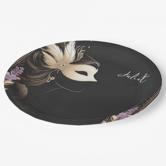 Jurk Code Prom Masquerade Ball Vrijgezellenfeest Papieren Bordje (Gekanteld)