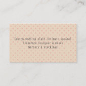 jurk dummy mannequin naaien naaister visitekaartje (Achterkant)