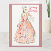  jurk, gefeliciteerd kaart (Voorkant)