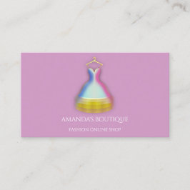 Jurk Logo Mode Boutique Event Gold Violet Visitekaartje