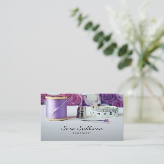 Jurk maker Seamstress Tailor Visitekaartje (Staand voorkant)