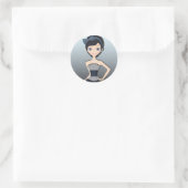 jurk ronde sticker (Tas)