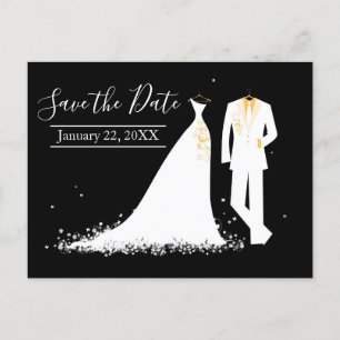 Jurk & Tux - Save the Date Briefkaart