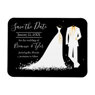 Jurk & Tux - Save the Date-magneet Magneet