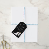 Jurk & Tuxedo - Bedankt label Cadeaulabel (Met Touw)