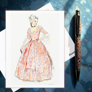 jurk van Lillian Causey Briefkaart