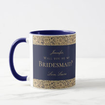 Jurk voor bruidsmeisje Navy blauw vintage goud roz
