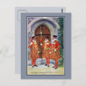  jurk Yeoman Warders Tower of London Briefkaart (Voorkant / Achterkant)