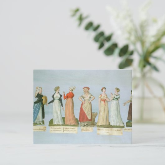 jurken en kostuums in de moeras briefkaart (Staand voorkant)