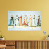 jurken en kostuums in de moeras canvas afdruk (Insitu (Woonkamer))