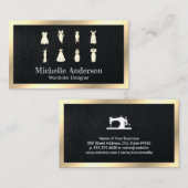 Jurken | Naaimachine | naaister Visitekaartje (Voorkant / Achterkant)