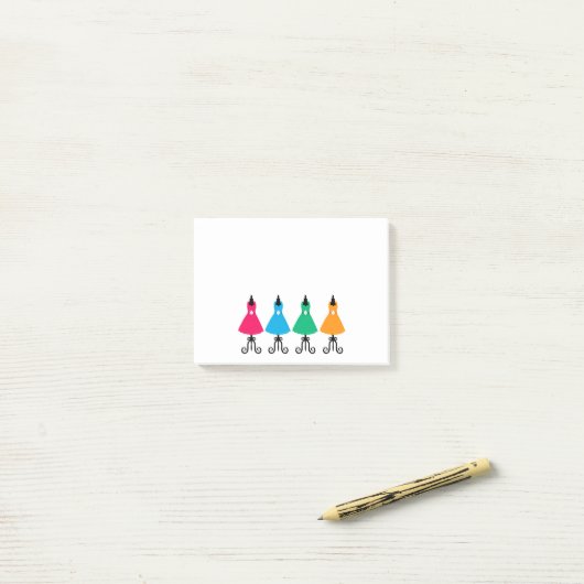 Jurken Post-it® Notes (Op bureau)