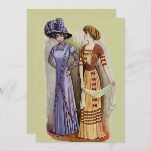 jurken uitnodiging (Voorkant / Achterkant)