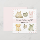  jurken voor baby's met een schattige aankondiging (Voorkant / Achterkant)